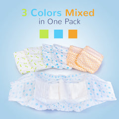 Pet Soft XS dog diapers fit waists 6 to 13 inches for tiny breeds.