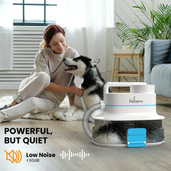 PET TERRA FurCare Pro dust-cup emptying for mess-free cleanup after grooming