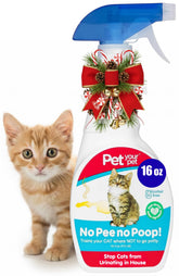 PET YOUR PET No Pee No Poop spray bottle for cat training on surfaces