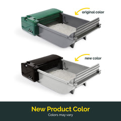 Pet Zone High-walls design minimizes litter spill and spray during use.