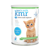 PetAg Goat's Milk KMR tub packaging shows trusted kitten nourishment for newborns.