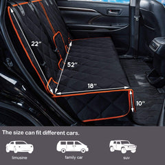 Petalage Car Seat Protector back-seat-anchors keeps the cover secure during trips.