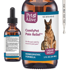 PetAlive ComfyPet-drops-bottle close-up showing natural joint support for pets.