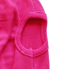 Petall knit rib cotton dog shirt is skin-friendly for daily wear