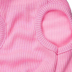 Petall knitted rib cotton T-shirt for lightweight, skin-friendly dog comfort.