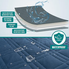 PetAmi anti-slip backing keeps the cover in place during active pets.