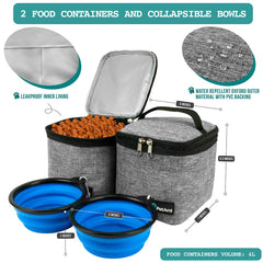 PetAmi collapsible bowls shown in-use for easy hydration during hikes.