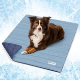 PetAmi cooling mat closeup highlights breathable nylon for lasting cool comfort.