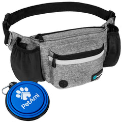 PetAmi dog fanny pack front view emphasizes hands-free walking convenience