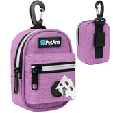 PetAmi poop bag holder clipped to leash for hands-free walks.