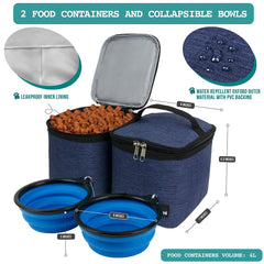 PetAmi Travel Bag includes built-in poop bag dispenser for on-the-go waste pickup.