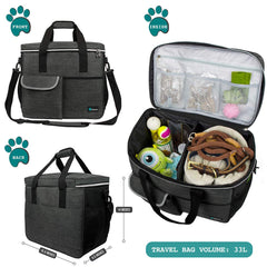 PetAmi Dog Travel Bag food containers organize meals on trips