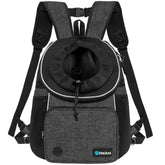 PetAmi front-chest carrier view enables hands-free adventures with dogs or cats.
