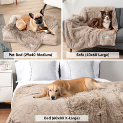 PetAmi plush faux fur blanket provides warmth and comfort
