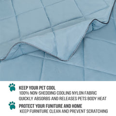 PetAmi Premium Cooling Dog Blanket crate-lining demonstrates protective layer versatility