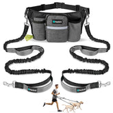 PetAmi premium hands-free dog leash dual-bungee setup helps you walk two dogs comfortably