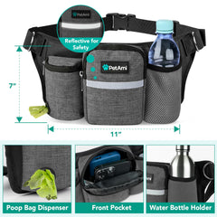 PetAmi premium hands-free dog leash reflective stitching boosts visibility during night walks