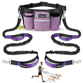 PetAmi Premium Hands Free Dog Leash two-dogs setup for hands-free walking and control.