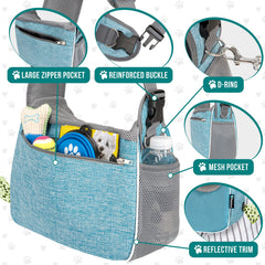 PetAmi padded shoulder strap emphasizes comfort during long car trips and walks.