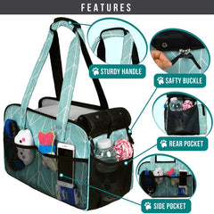 PetAmi carrier interior with sherpa bedding for cozy travel rest