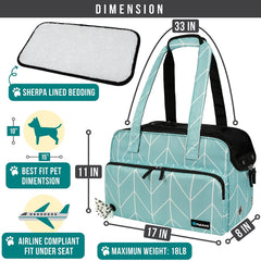 PetAmi carrier side view highlighting pocket storage for essentials