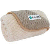 PetAmi Waterproof Dog Blanket close-up reveals plush fleece and protective waterproof layer for comfort.