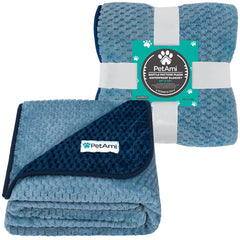 PetAmi waterproof dog blanket waffle texture on both sides for cozy warmth