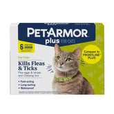 PetArmor Plus cat flea-tick bottle shows quick, long-lasting protection against pests.