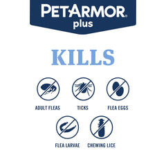 PetArmor Plus waterproof topical application shows durable protection during rain or baths.