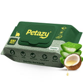 Petazy dog wipes pack 100 count for convenient, gentle cleansing between baths.