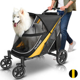 Petbobi dog stroller with easy-fold mechanism for quick transport