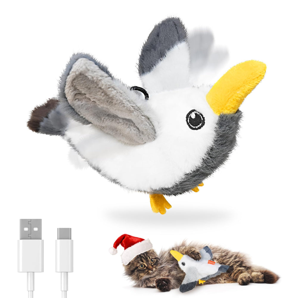 Petbobi flapping bird toy with wings delivers engaging indoor hunting play.