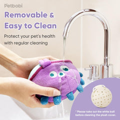 Petbobi Jolly Jelly Bobby blue plush texture for gentle comforting play.