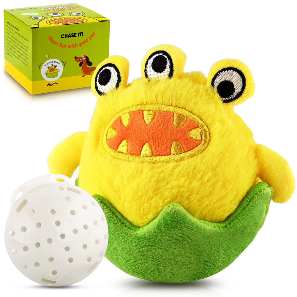 Petbobi monster-active-ball front view offers autonomous chase-ready play for dogs