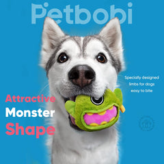 Petbobi Monster Active Ball self-moving action captured during dog chase