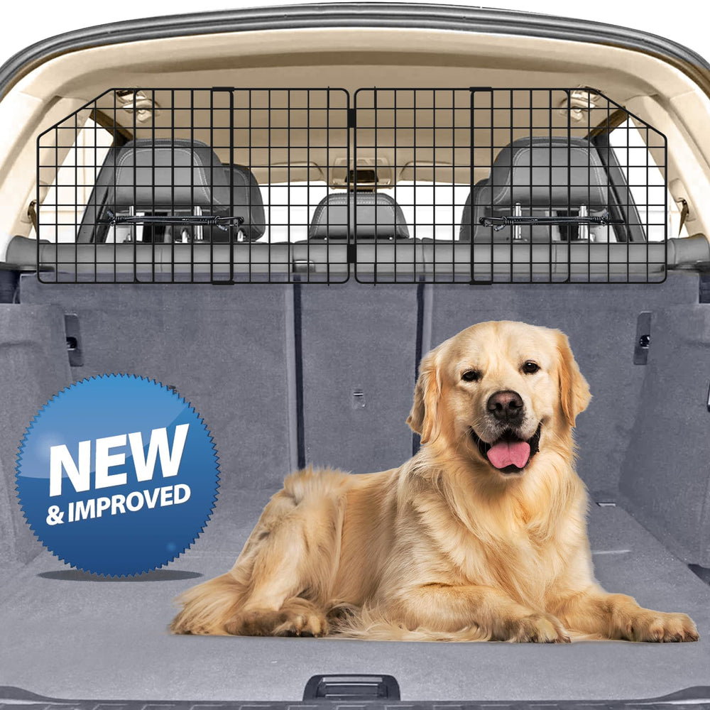 Petboda dog car barrier installation shows easy SUV mounting with slide rails.