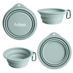 PetBonus collapsible dog bowl tan ideal for on-the-go meals