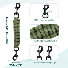 PetBonus safety clip stitching detail image highlights reinforced durability for active dogs