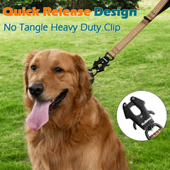 PetBonus padded-handle closeup on dog leash reduces rope burn during walks.