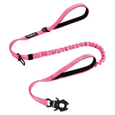 PetBonus heavy-duty tactical dog leash clip demonstrates quick-release action for easy one-handed use on walks.