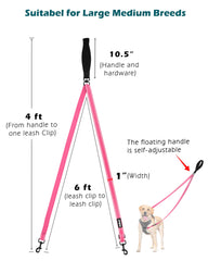 PetBonus leash 360-swivel shows tangle-free movement, keeping pace smooth as dogs move.