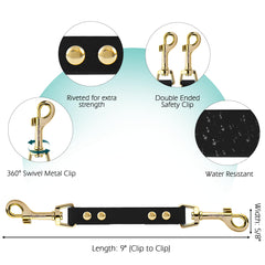 PetBonus waterproof backup strap on harness demonstrates odor-proof performance in rain.