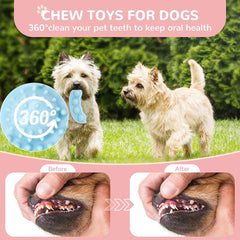 Petbuy 6-pack puppy chew toys braided cloth for soft textures and grip