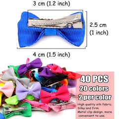 Petbuy Christmas dog bows with rhinestones enhance cute appeal at parties
