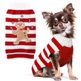 Petcare Christmas dog sweater bear red—cozy festive look for holiday photos and parties.