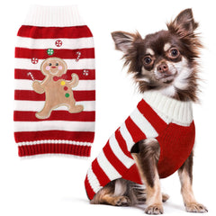 Petcare Christmas dog sweater bear red—cozy festive look for holiday photos and parties.