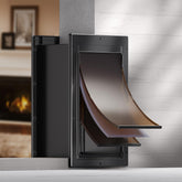 PETCOMING durable 3-flap wall dog door shows sturdy frame for long-lasting pet access.