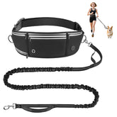 PETCOOZ hands-free leash waist belt clip enables hands-free runs with secure control.