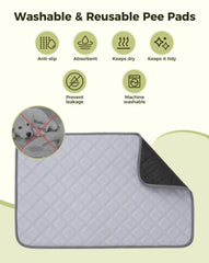 Petcozife reusable-pee-pad simplifies washing and odor control.