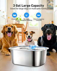 PETDOTT diamond crystal spout highlights stylish design and steady water flow.